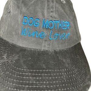 Dog Mother Embroidered Grey Baseball Cap Unisex One Size Adjustable Hat